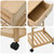 | Kitchen Trolley with Wheels | Natural 14.57 x 14.17 x 31.50 in A949-42028294