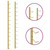 Wall Mounted Wine Rack for 12 Bottles Gold Iron A949-340880