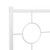  Metal Bed Frame without Mattress with Headboard White 76"x79.9 A949-376281