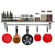 Stainless Steel Heavy Duty Wall Shelf with Pot Rack - 12 inches x 60 inches Q280-KOLC6510