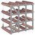 Wine Rack for 12 Bottles Brown Solid Wood Pine A949-340891