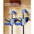 Bar Clamps for Woodworking, 2-Pack 24 inch One-Handed Clamp/Spreader, Quick-Grip F-Clamp with 340 l E415-FJ24INCH2GKSW13LH002V0