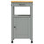 Kitchen Trolley MONZA 18.9"x15.7"x34.8" Solid Wood Pine A949-376089