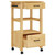 Kitchen Trolley MONZA 18.9"x15.7"x34.8" Solid Wood Pine A949-376082