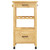 Kitchen Trolley MONZA 18.9"x15.7"x34.8" Solid Wood Pine A949-376082
