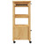 Kitchen Trolley MONZA 18.9"x15.7"x34.8" Solid Wood Pine A949-376082