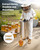 Honey Extractor, 2 Frame Manual Honey Spinner with Transparent Lid, Stainless Steel Honeycomb Drum  E415-SDYMJJPBXG13SWI9S001V0