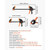 Bar Clamps for Woodworking, 8-Pack, 6" and 12", with Spring Clamps, One-Handed Clamp/Spreader, 154  E415-FJKSJ8JT6INCHNW02001V0