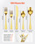100-Piece Gold Silverware Set, Food-Grade Stainless Steel Flatware Utensils for 20, Mirror Finished E415-430BXGCJTZ1061WT7V0