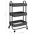 3-Tier Trolley Anthracite 16.9"x13.4"x31.1" Steel A949-335867