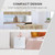 Compact Countertop Upright Mini Freezer 1.1 Cu.Ft, White Q280-WHMIF29435