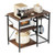 Kitchen Bakers Rack, 35.4 inch Width Bakers Rack, Kitchen Stand with X-Shaped Support Bar, 5 S-Shap E415-LSHBJ354INCHB8MAJ001V0