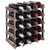 Wine Rack for 20 Bottles Brown Solid Wood Pine A949-340892