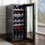 20 Bottle Wine Fridge, Freestanding Wine Cooler Refrigerator, Dual Zone Cooler, 41?„‰ to 65?„‰ Adju E415-SQDLSJJDZSSQPG9G5001V1