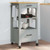 Kitchen Trolley MONZA 18.9"x15.7"x34.8" Solid Wood Pine A949-376083