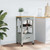 Kitchen Trolley MONZA 18.9"x15.7"x34.8" Solid Wood Pine A949-376083