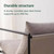 Modern Beige Grey Tan Oatmeal Upholstered Accent Chair with Metal Frame Q280-OMBZC1293754628
