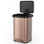 13-Gallon Copper Gold Stainless Steel Step Trash Can with Soft Close Lid Q280-CGSKTSL637918