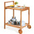 Solid Wood Rolling Serving Cart Kitchen Island with Bottom Shelf Q280-TRKSCL6928347