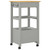 Kitchen Trolley MONZA 18.9"x15.7"x34.8" Solid Wood Pine A949-376086