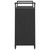 Bar Cart with Drawer Black 39.4"x17.7"x38.2" Poly Rattan A949-316663