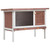 Outdoor Rabbit Hutch 1 Layer Brown Wood A949-170829
