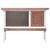 Outdoor Rabbit Hutch 1 Layer Brown Wood A949-170829