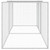 Chicken Cage with Roof Light Gray 79.9"x38.6"x35.4" Galvanized Steel A949-3189044