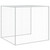 Chicken Cage with Roof Light Gray 79.9"x38.6"x35.4" Galvanized Steel A949-3189044