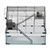 Hamster Cage, 360?° Viewing Transparent Hamster Habitats, Small Animal Cage, 22.8 x 15 x 21.3 in, V E415-JSCSLHS1C202GHYAGV0