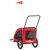 Pet Bike Trailer Red Oxford Fabric and Iron A949-93985