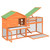 Rabbit Hutch Brown 73"x23.8"x43.1" Solid Wood Pine A949-172276