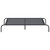 Elevated Dog Bed Black 51.2"x31.5"x7.9" Textilene and Steel A949-42000836