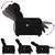 Massage Recliner Chair Black Fabric A949-374208