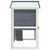 Outdoor Rabbit Hutch 3 Doors Gray Wood A949-170837