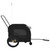 Pet Bike Trailer Black and Gray Oxford Fabric and Iron A949-93860