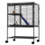 34" Rolling Metal Ferret Cage, Large 2-Tier  Cage, Small Animal Cage with Ramps & Tray, Easy to Set E415-JSXDLJS24173EGCSNV0
