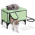 Elevated Heated Cat House, Cuboid Kitty Shelter with Adjustable Temperature and Timer, 900D Oxford  E415-ZFTSBYMBHSNJMM05RV1