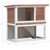 Outdoor Rabbit Hutch 1 Door Brown Wood A949-170832
