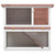 Outdoor Rabbit Hutch 1 Door Brown Wood A949-170832