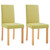  Dining Chairs 2 pcs Green Fabric A949-249224
