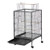 Bird Cage, 18 x 18 x 30 inch, Open Flat Top, Wrought Iron Bird Flight Cage with Perches, Slide-Out  E415-YTSNL1818INC9VFHC001V0