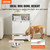 Pet Feeding Station with 2 Stainless Steel Bowls, Elevated Dog Bowls with Storage, Dog Food Storage E415-MZCWHSWJ24YC6P61XV0