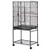 Bird Cage, 24.6 x 16.7 x 53.9 inch, Flat Top, Wrought Iron Bird Flight Cage with Perches, Slide-Out E415-YTSNL24517INZP36Y001V0