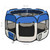 Foldable Dog Playpen with Carrying Bag Blue 35.4"x35.4"x22.8 A949-171013