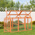 Run Box Brown 55.5"x37"x40.9" Solid Wood Pine A949-172302