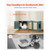 Cat Litter Box Enclosure for Multi Cats, 47.2 in Hidden Litter Box Cabinet with 4 Rattan Doors & 2  E415-JSDMMSPWQ472W1G51002V0