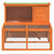 Rabbit Hutch Brown 40.2"x35.4"x33.3" Solid Wood Pine A949-172283