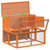 Rabbit Hutch Brown 40.2"x35.4"x33.3" Solid Wood Pine A949-172283