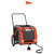 Pet Bike Trailer Orange and Gray Oxford Fabric and Iron A949-93900